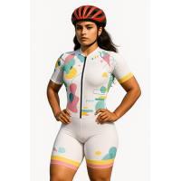 Macaquinho Ciclismo Bike Forro Gel - D80 Farme 02 - Feminino